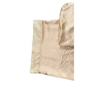 ScentSations Vintage Luxury Satin Sheets Set Queen Size Silky Peach Pink Orange